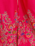Mominos Fashion Magenta Floral Design Palazzo | Grocsy