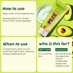 PLIX The Plant Fix Avocado 1% Ceramide Moisture Rush Barrier Repair Cream With SPF 20 | Grocsy
