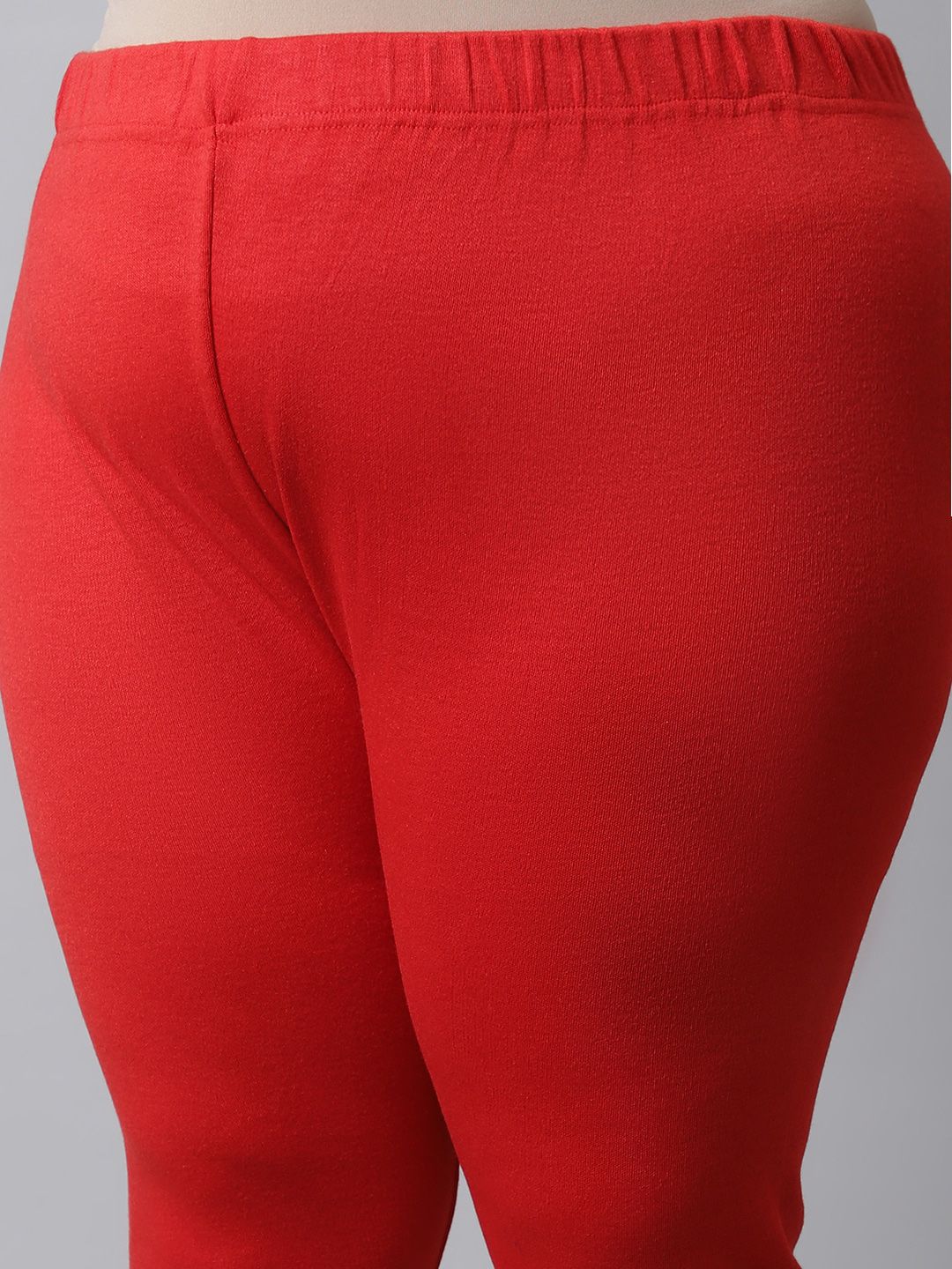 TAG 7 Women Plus Size Pack Of 2 Solid Ankle-Length Leggings | Grocsy