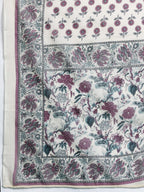Indo Era Floral Printed Regular Pure Cotton Kurta with Trousers & Dupatta | Grocsy