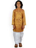 Sethukrishna Boys Red Printed Kurta with Dhoti Pants | Grocsy