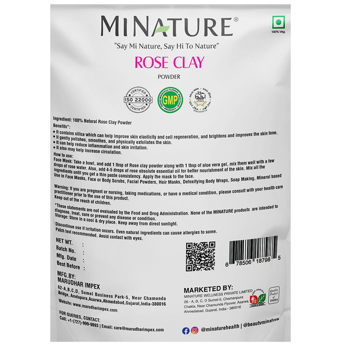 Minature Rose Clay Powder | Grocsy
