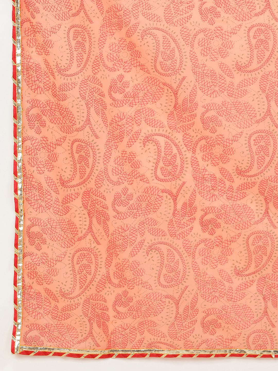 HERE&NOW Women Orange Embroidered Pure Cotton Kurta with Trousers & With Dupatta | Grocsy