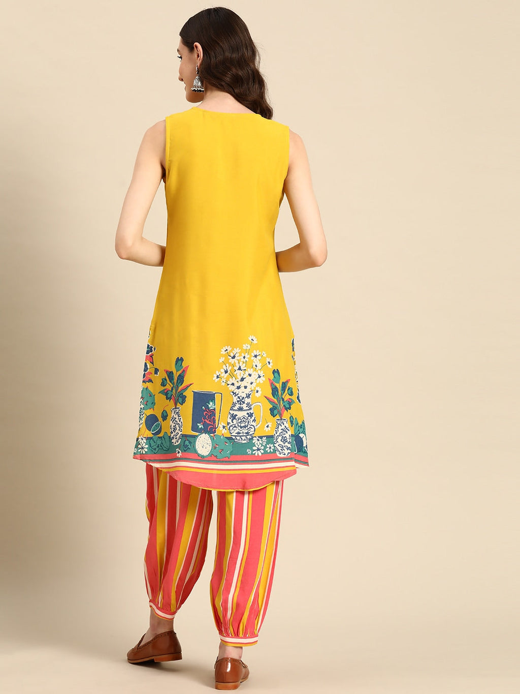 Sangria Women Ethnic Motifs Printed Kurta with Salwar | Grocsy