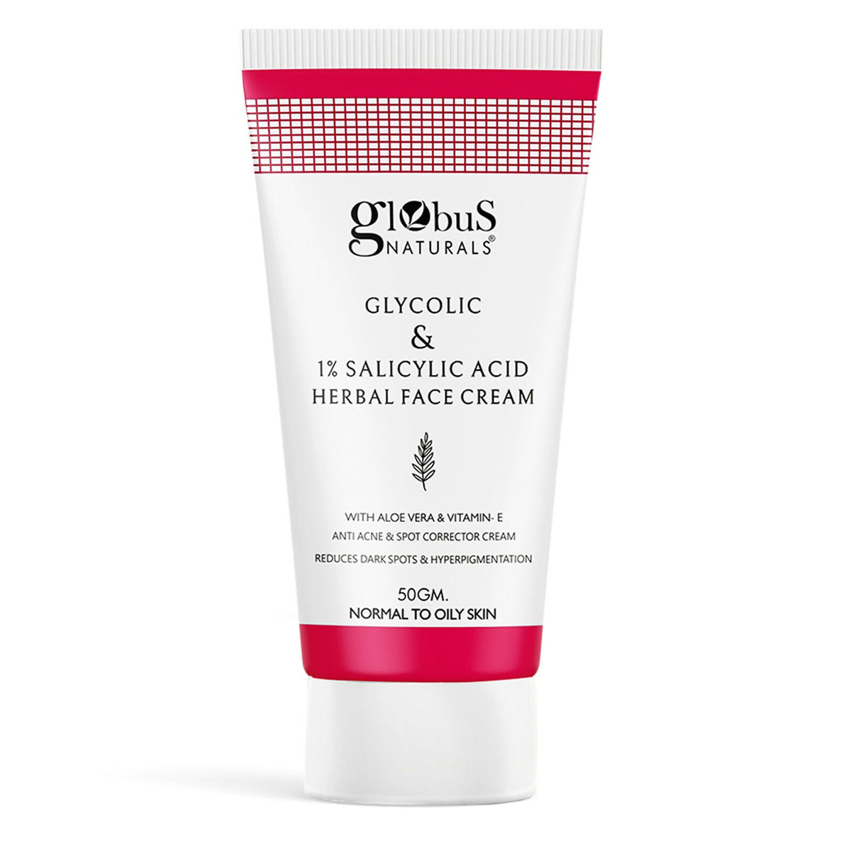 Globus Naturals Glycolic & 1% Salicylic Acid Herbal Anti Acne Face Cream | Grocsy