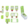 Anjali Vegetable & Fruit Cutter Dicer 12 In 1 - Green | Grocsy