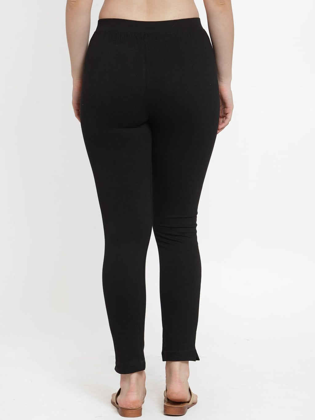 TAG 7 Women Pack Of 2 Solid Straight-Fit Ankle-Length Leggings | Grocsy