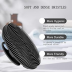 Bronson Professional Silicone Body Scrubber Bath Brush Buffer | Grocsy