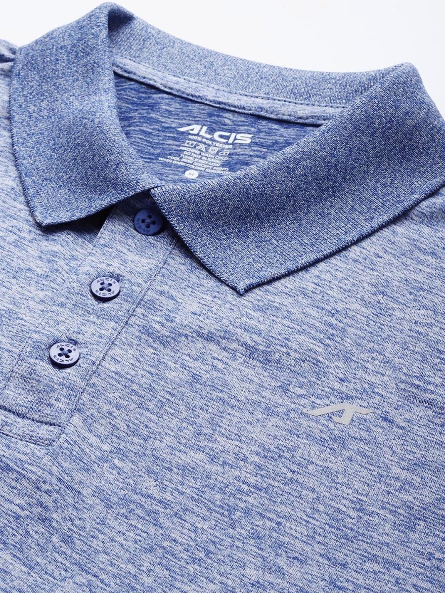 Alcis Men Polo Collar Anti Static Slim Fit Sports T-shirt | Grocsy