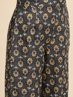 All About You Women Motifs Yoke Design A-Line Kurta with Trousers | Grocsy