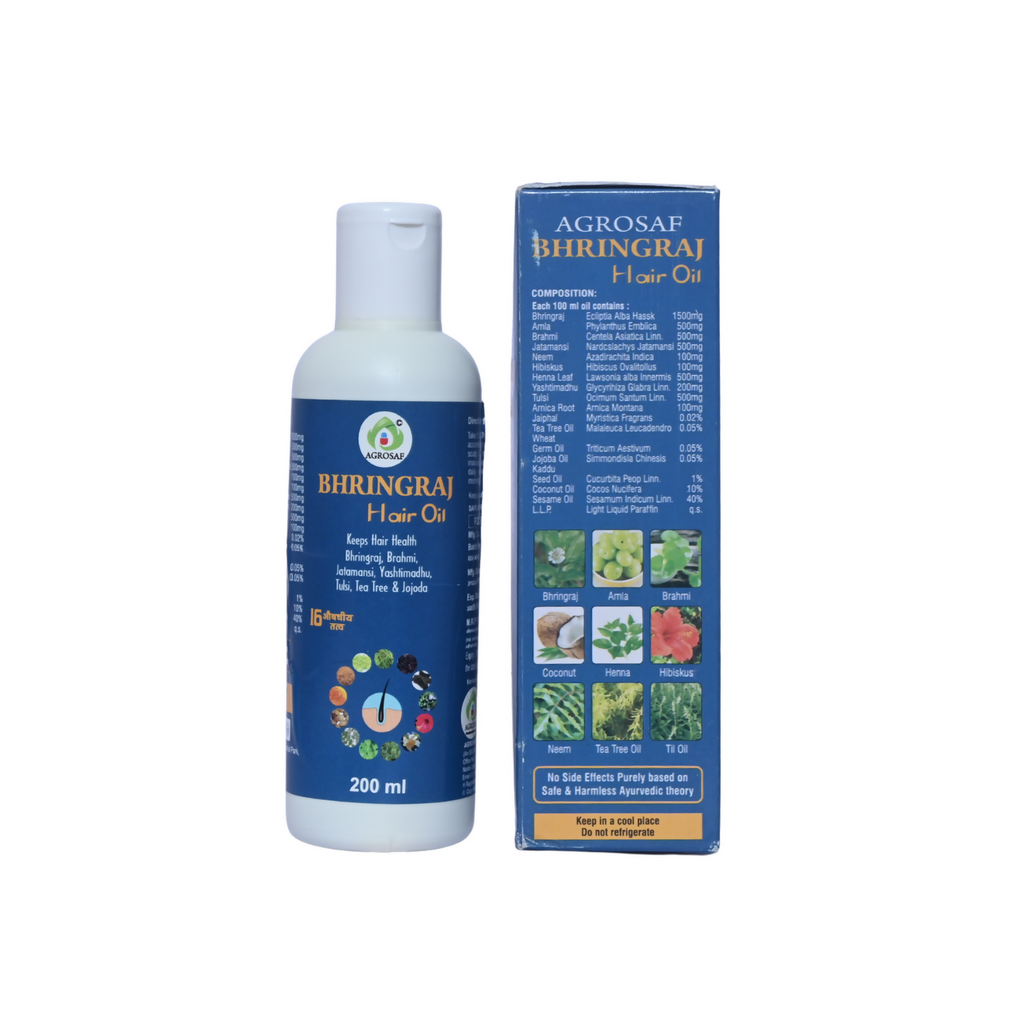 Agrosaf Bhringraj Hair Oil | Grocsy