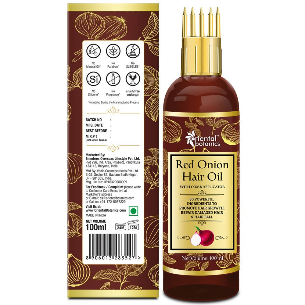 Oriental Botanics Red Onion Hair Oil | Grocsy