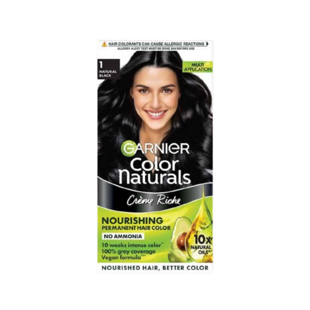 Garnier Color Naturals Creme Riche Hair Color - Shade 1 Natural Black | Grocsy