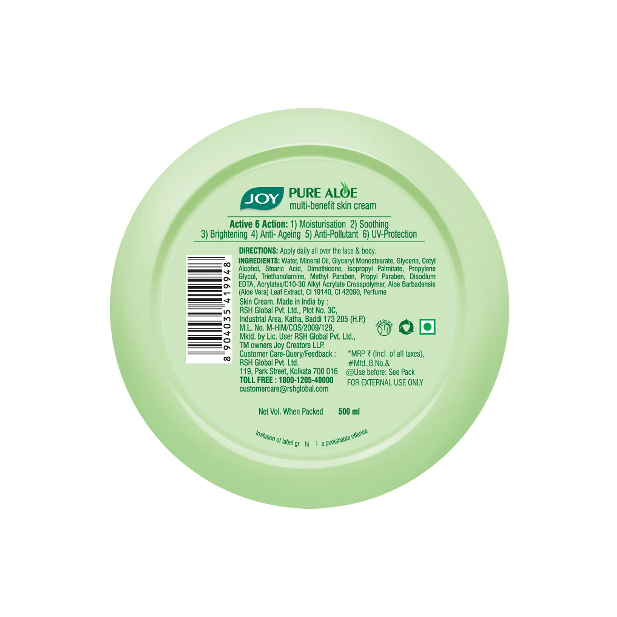 Joy Pure Aloe Vera Light Moisturizer | Grocsy
