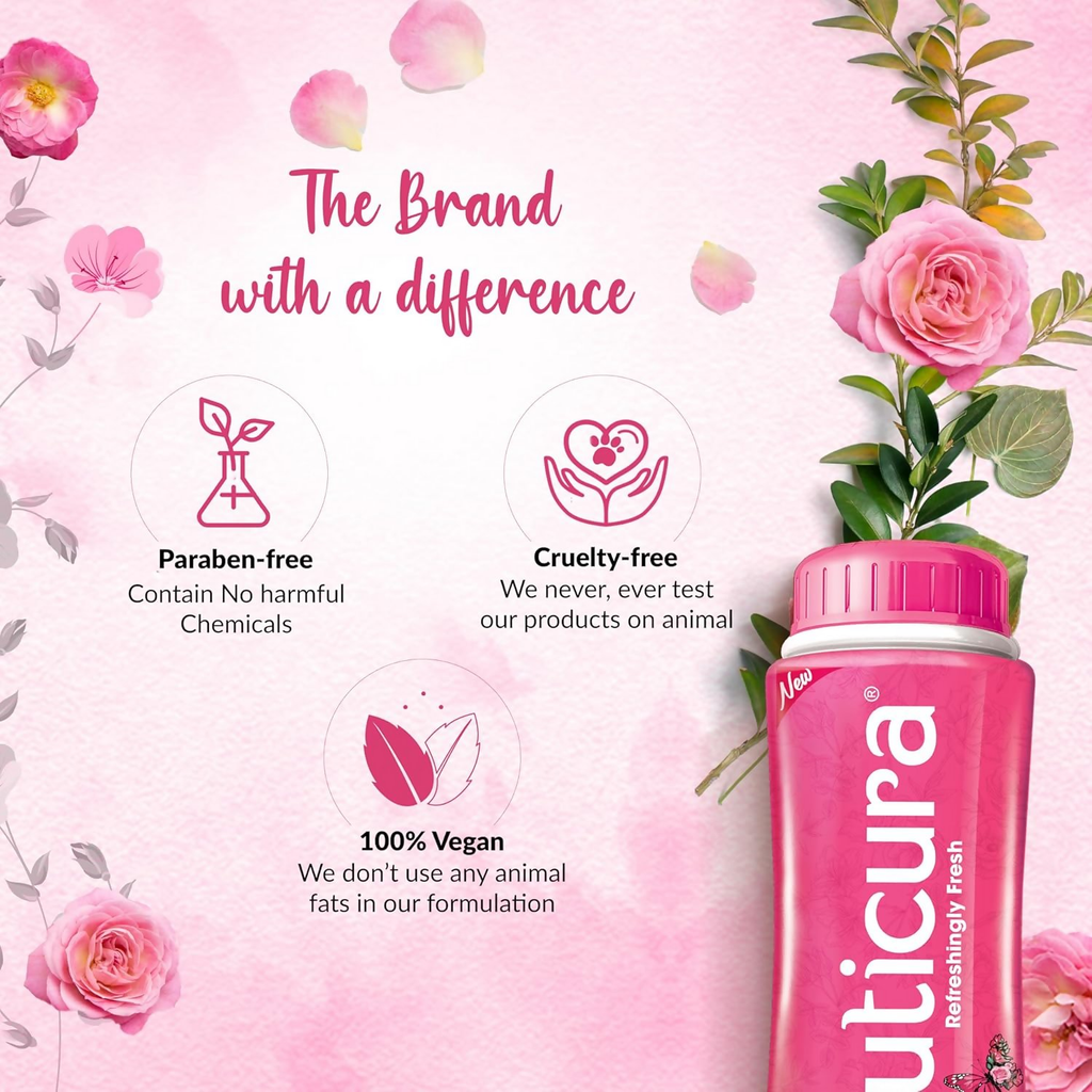 Cuticura Rose Fresh Talcum Powder | Grocsy