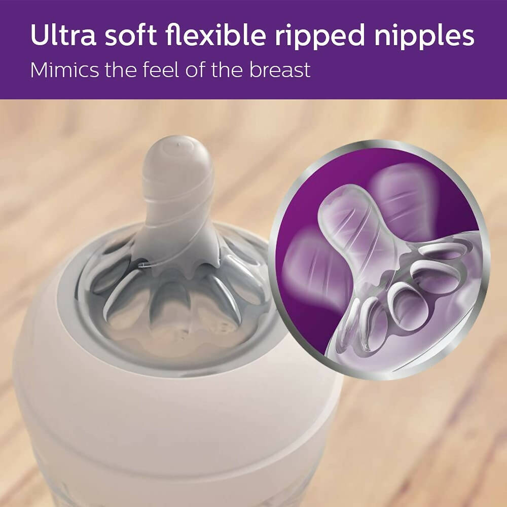 Philips Avent Natural 2. 0 Pink Feeding Bottle | Grocsy