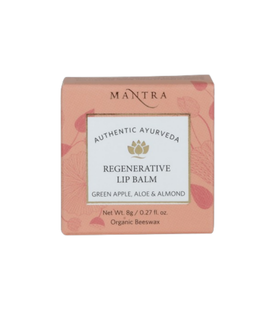 Mantra Herbal Regenerative Lip Balm Green Apple, Aloe & Almond | Grocsy