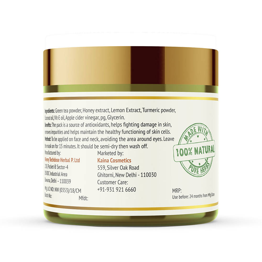 Kaina Green Tea Face Pack | Grocsy
