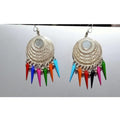 MS Fashion India Silver Color Earrings With Long Beads | Grocsy