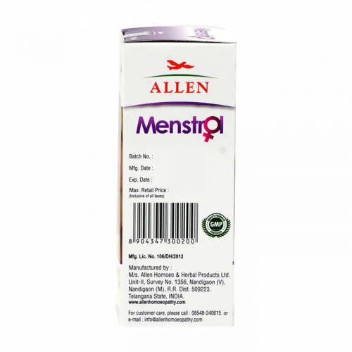 Allen Homeopathy Menstrol Leucorrhoea Tonic | Grocsy