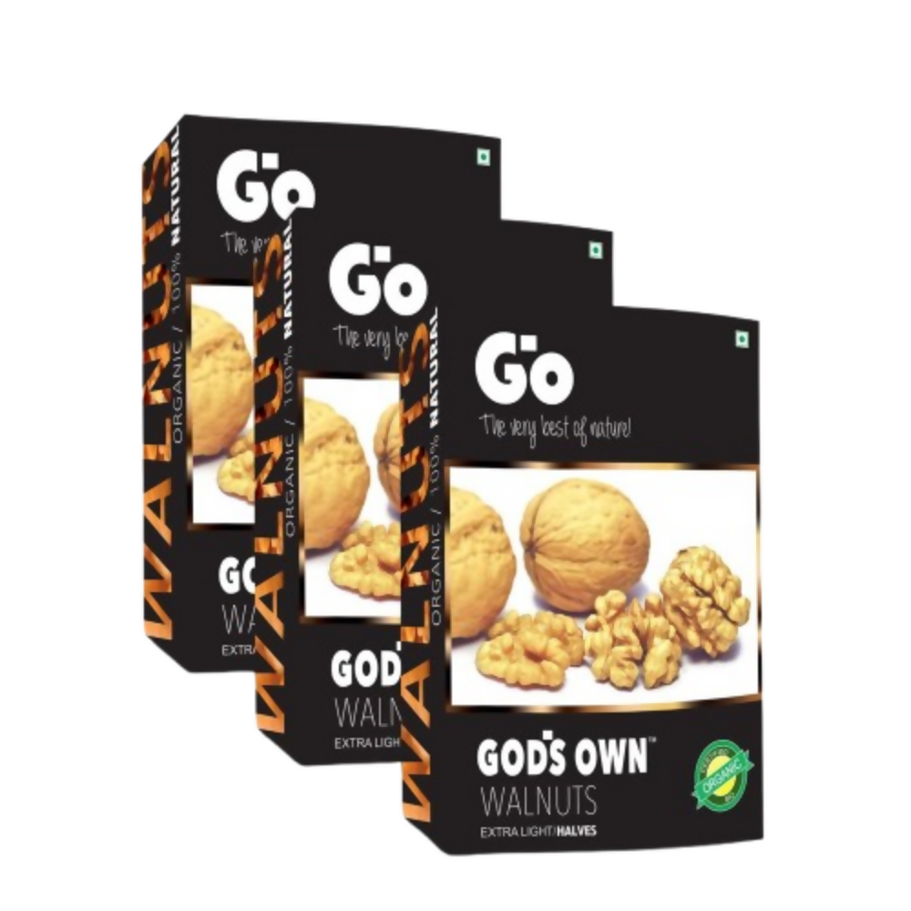 Go Organic Kashmiri Extra Light Halves Walnuts Kernels | Grocsy