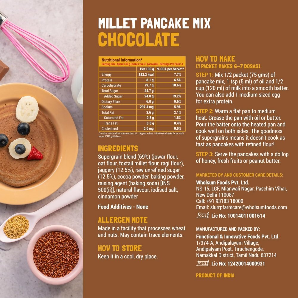 Slurrp Farm Healthy Pancake Lovers Combo | Grocsy
