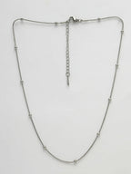 NVR Women's Set of 2 Silver & Gold Rhodium-Plated Minimal Chain | Grocsy
