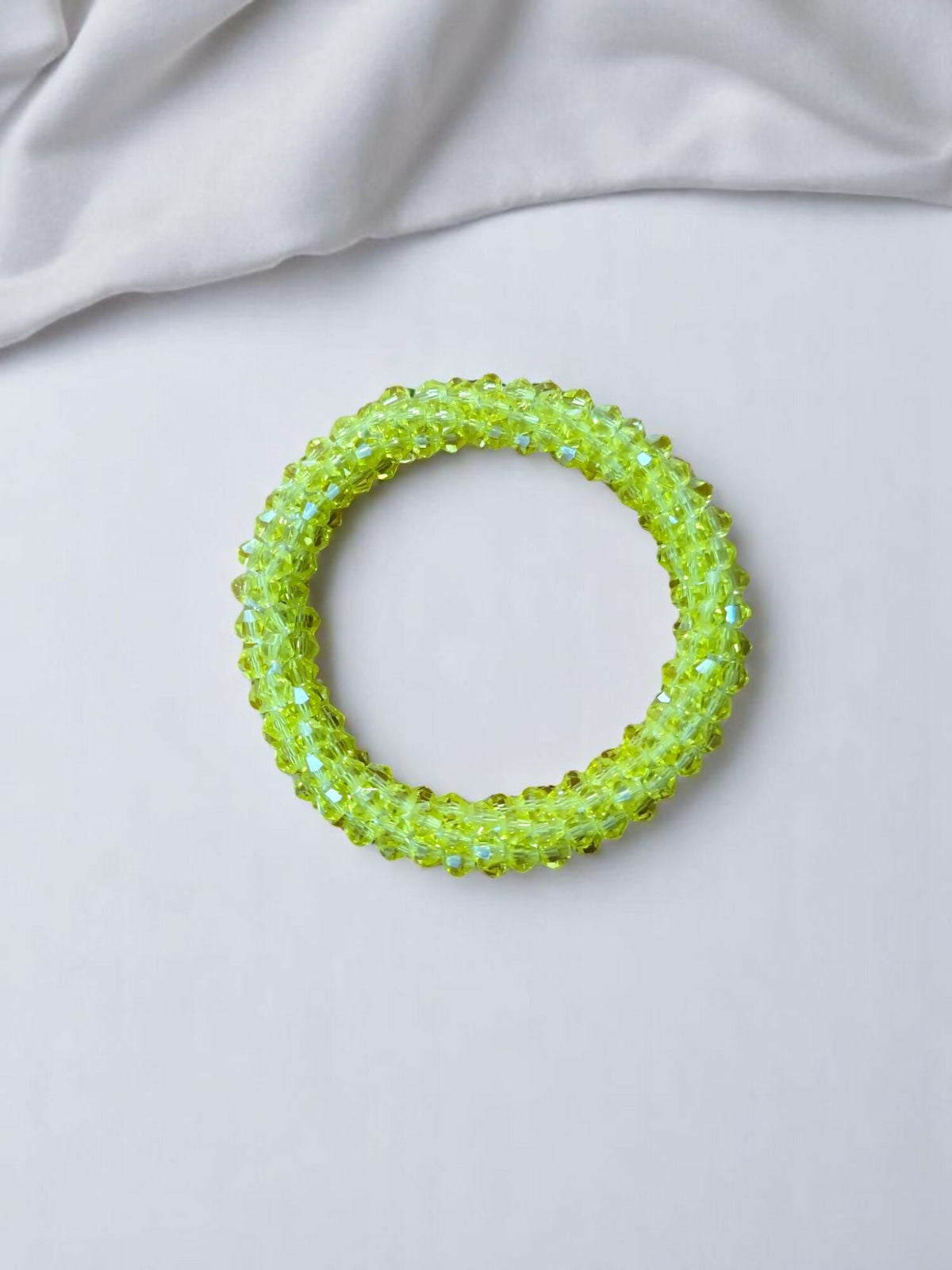 Inhanns Unisex Crystal Bloom – Adjustable Crystal Bead Bracelets - Yellow | Grocsy