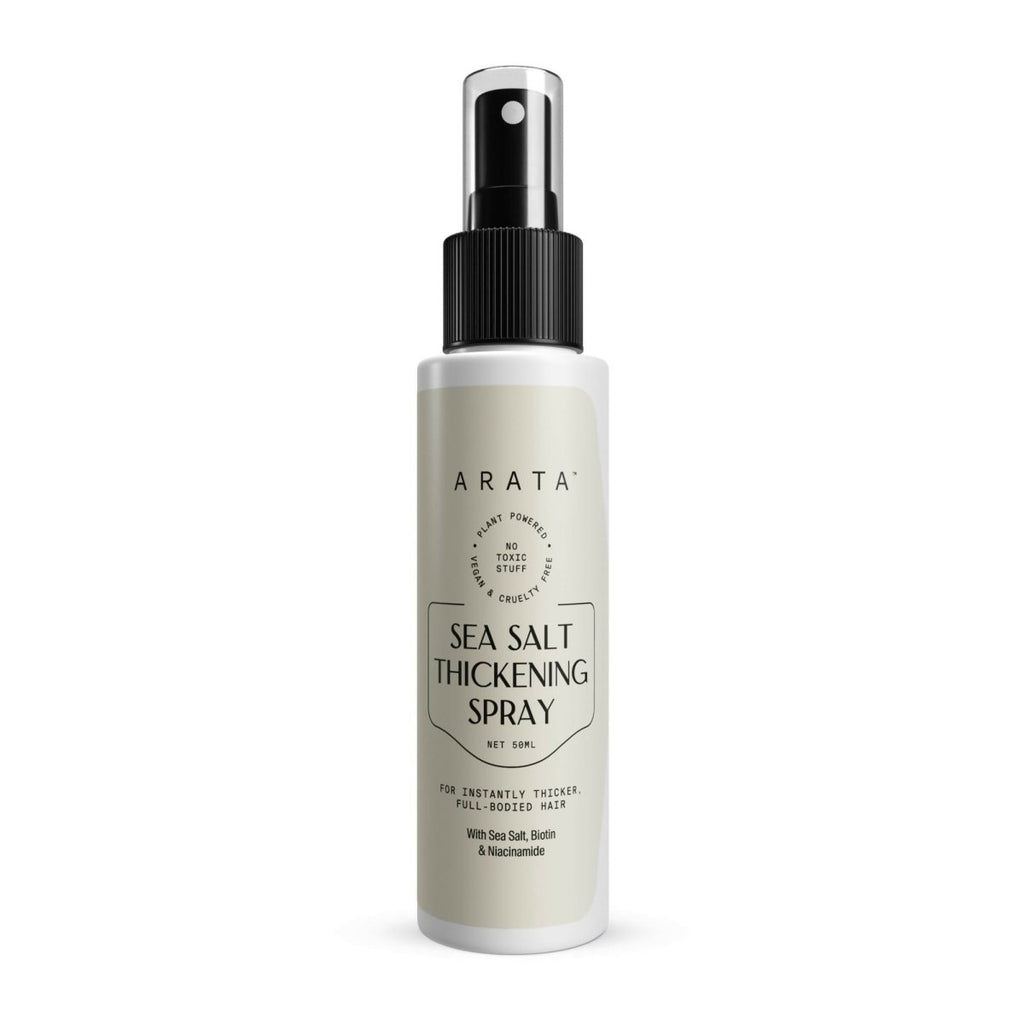 Arata Sea Salt Volumizing Hair Spray Infused with Niacinamide, Biotin & Sea Salt For Instantly Thicker, Full-Bodied Hair | Grocsy