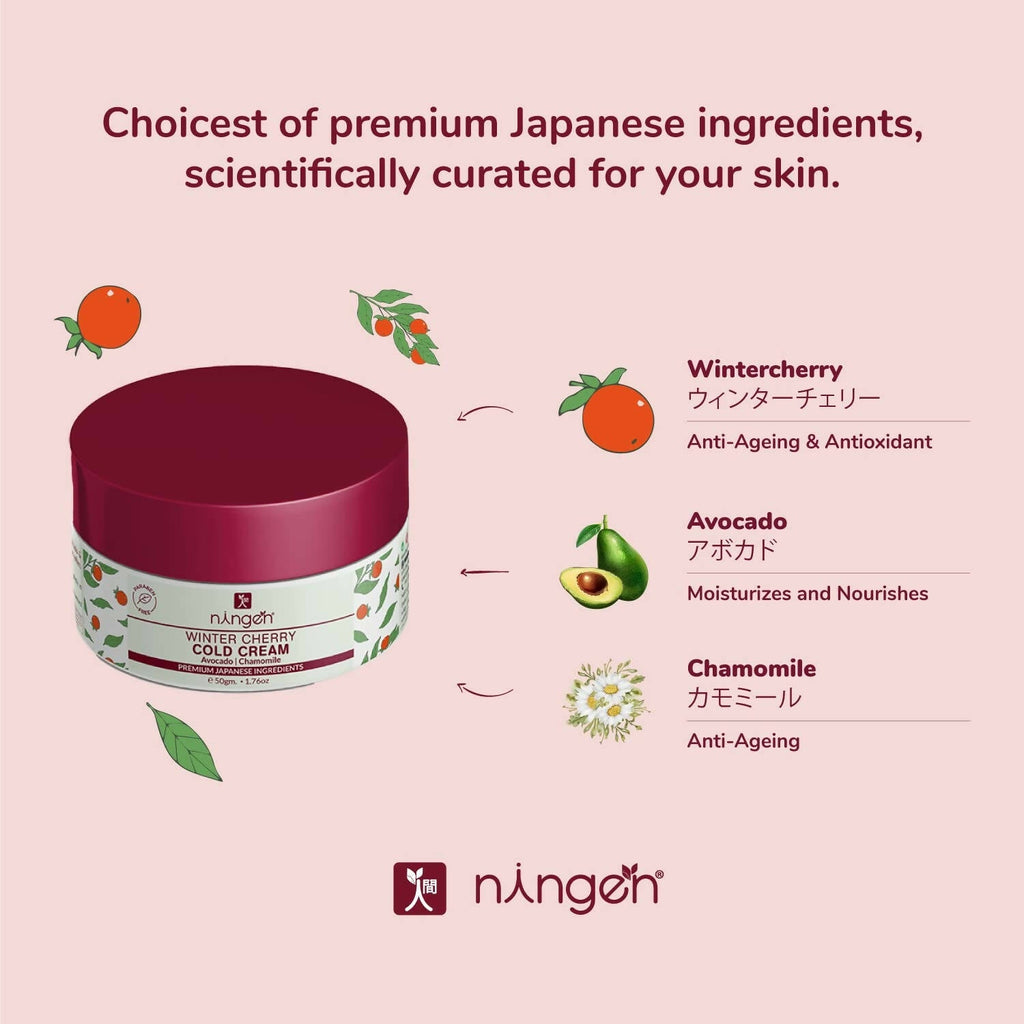 Ningen Winter Cherry Cold Cream | Grocsy