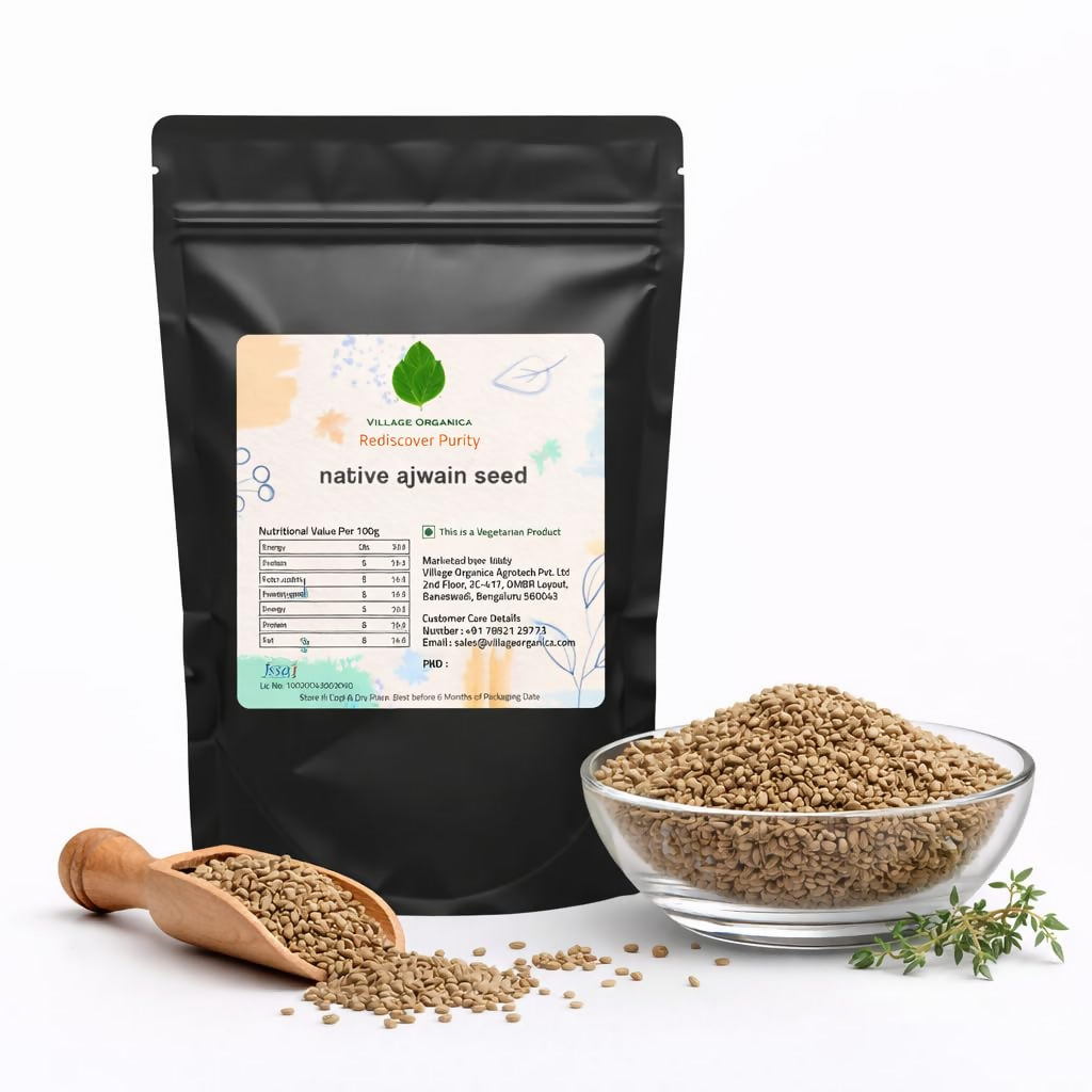 Village-Organica Ajwain Seeds | Grocsy