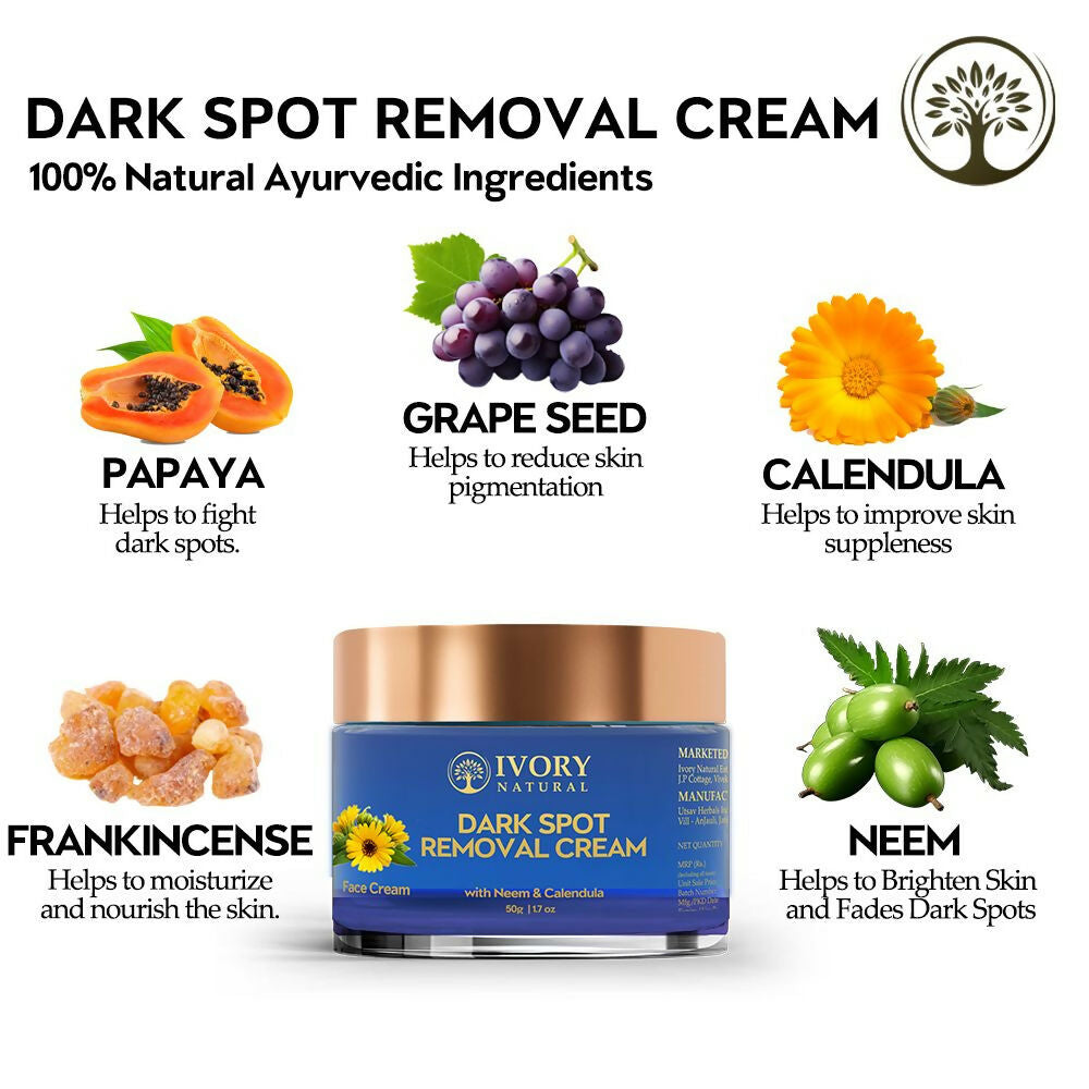 Ivory Natural Dark Spot Removal Face Cream For Dark Spots And Achieve A Glowing Tone | Grocsy