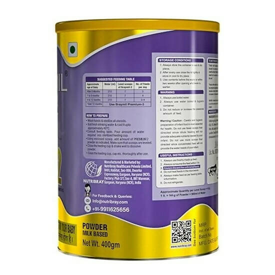 Braymil Premium 2 Follow Up Formula for 6-12 Months Powder | Grocsy