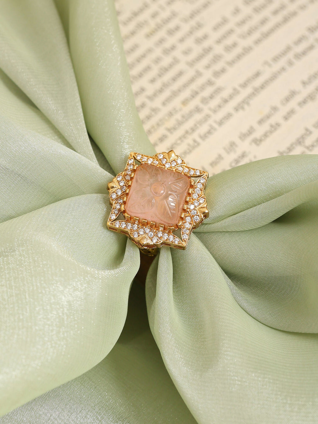 Ruby Raang Diamond Crystal Ring | Grocsy