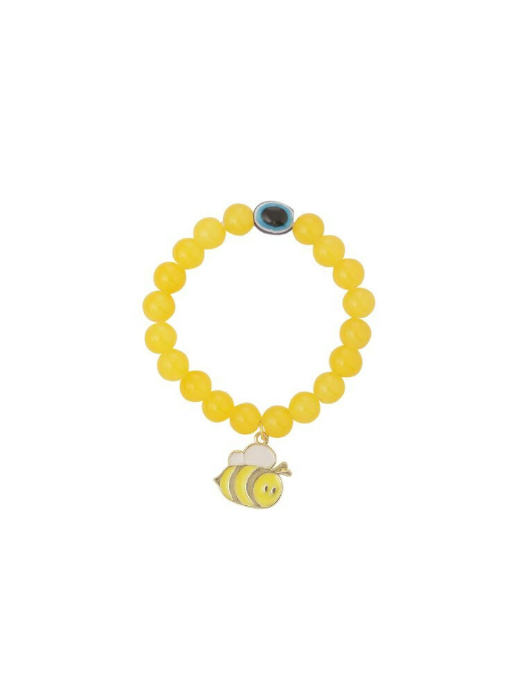 NVR Men & Women Yellow Artificial Beads Stylish Bracelet | Grocsy