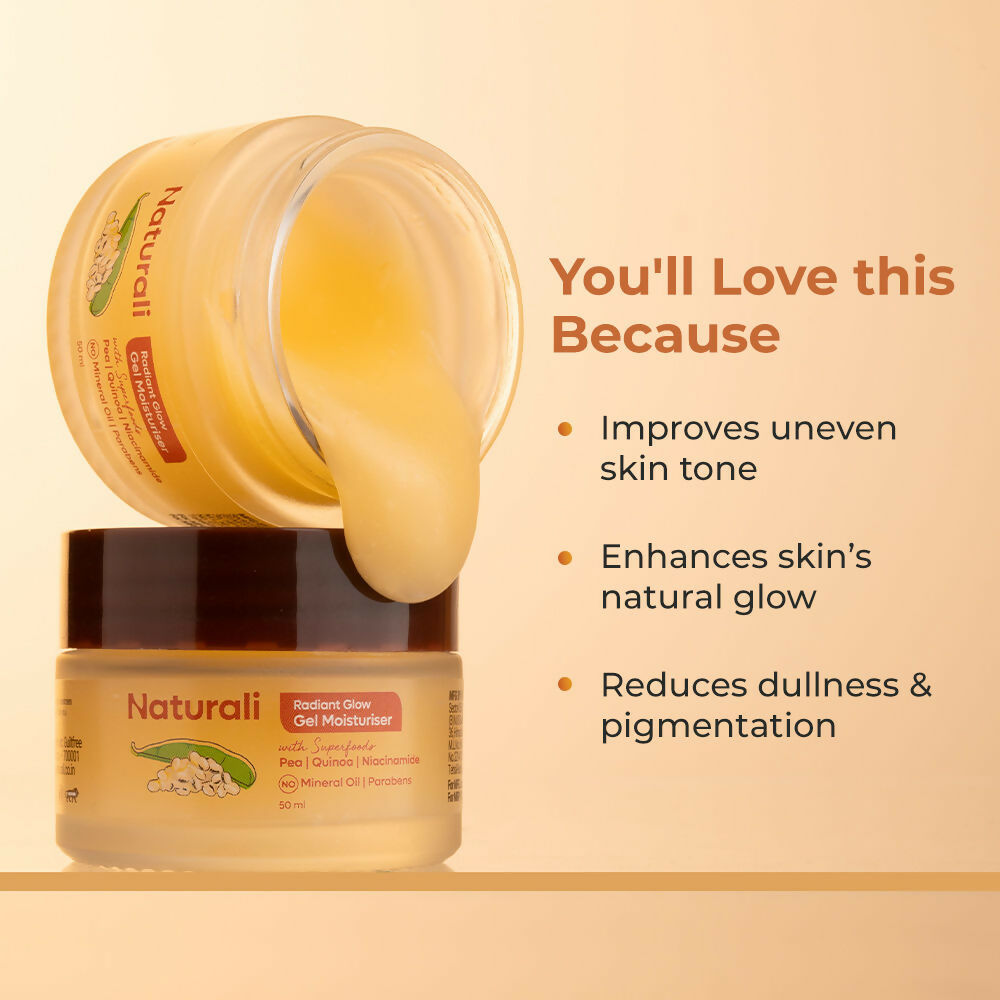 Naturali Radiant Glow Gel Moisturiser | Grocsy