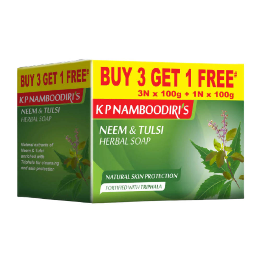 Kp Namboodiri's Neem & Tulsi Herbal Soap | Grocsy