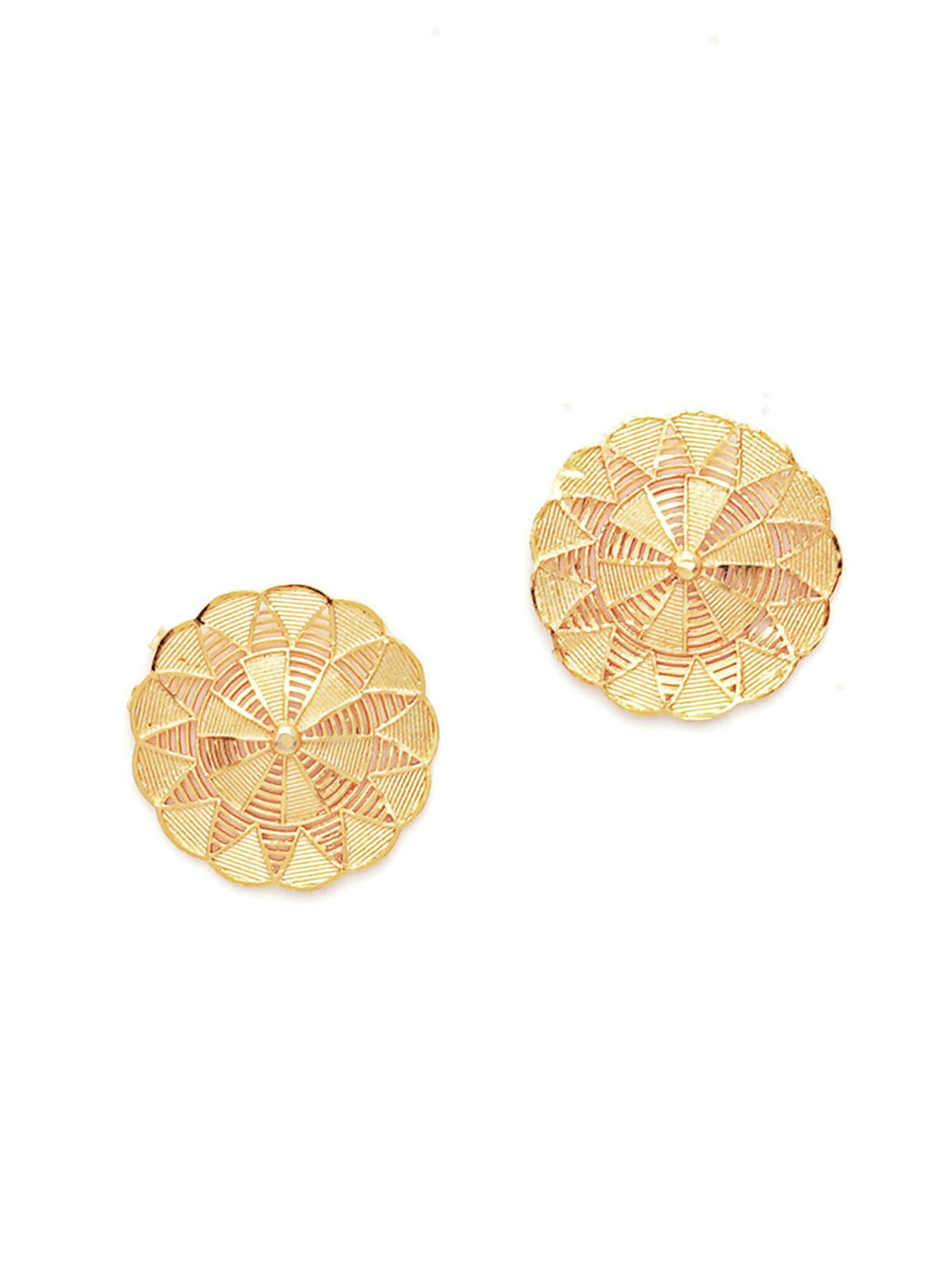 Golden Earrings (Gold) - Ruby Raang | Grocsy