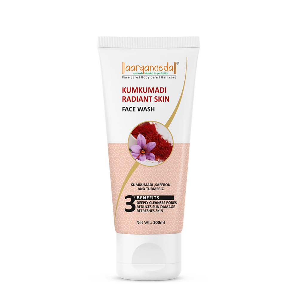Aaryanveda Kumkumadi Radiant Skin Face Wash | Grocsy