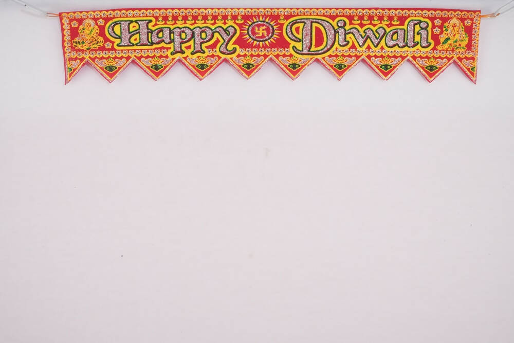 Kundan HandiKrafts Cloth Thoranna (Happy Diwali) | Grocsy