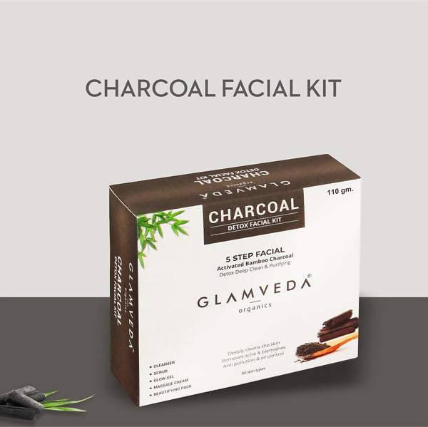 Glamveda Charcoal Purifying & Detox Facial Kit | Grocsy