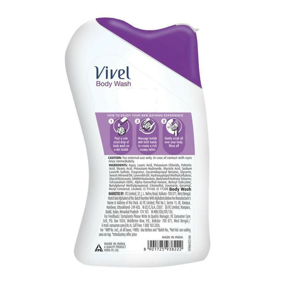 Vivel Lavender & Almond Oil Body Wash | Grocsy