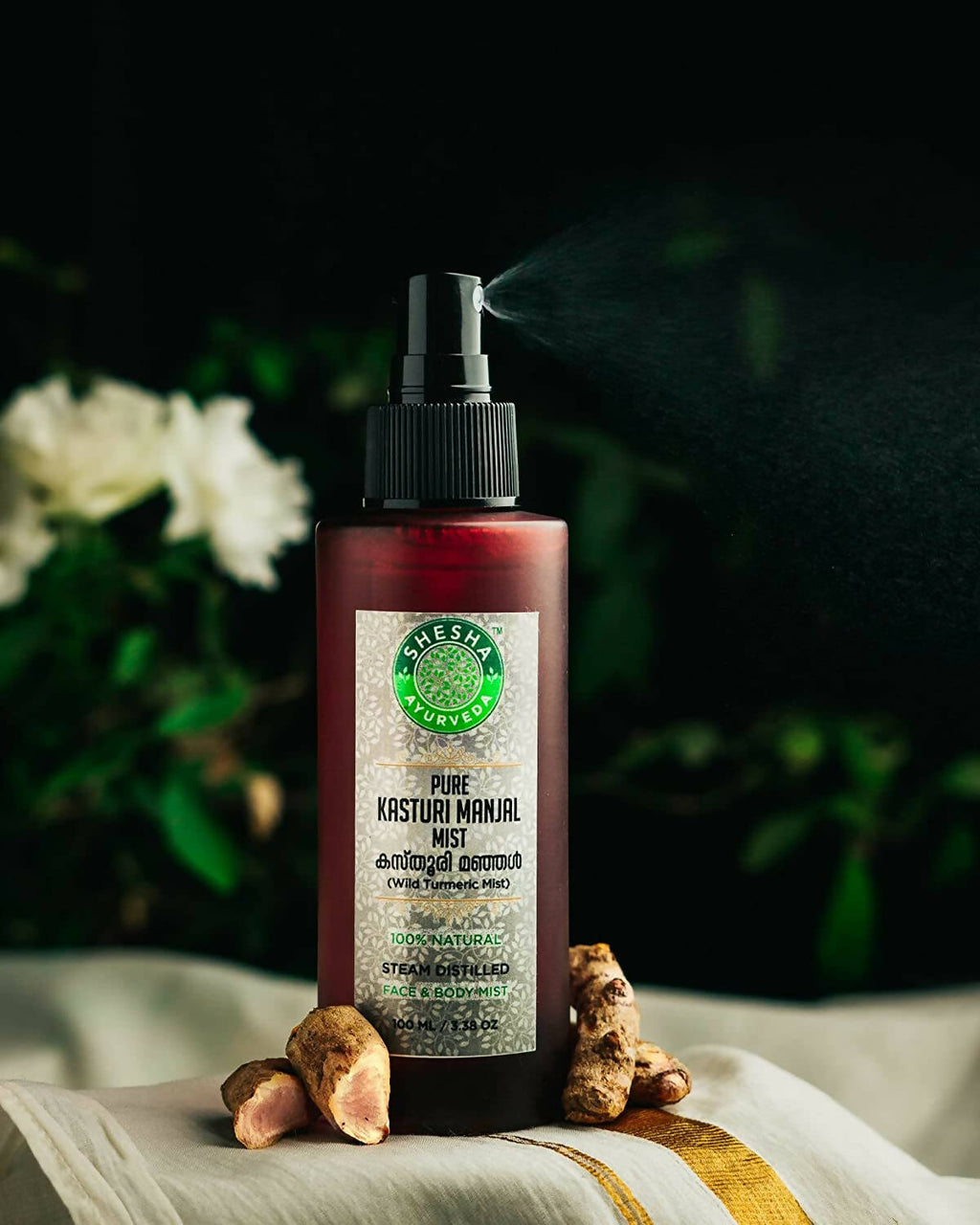 Shesha Ayurveda Pure White Kasturi Manjal Mist | Grocsy