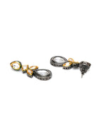 Dual Tone Kundan Maang Tikka with Earrings Jewellery Set (silver) - Ruby Raang | Grocsy