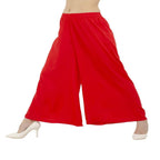 Lagi Women's Red Solid Palazzo (PLZ03B) | Grocsy