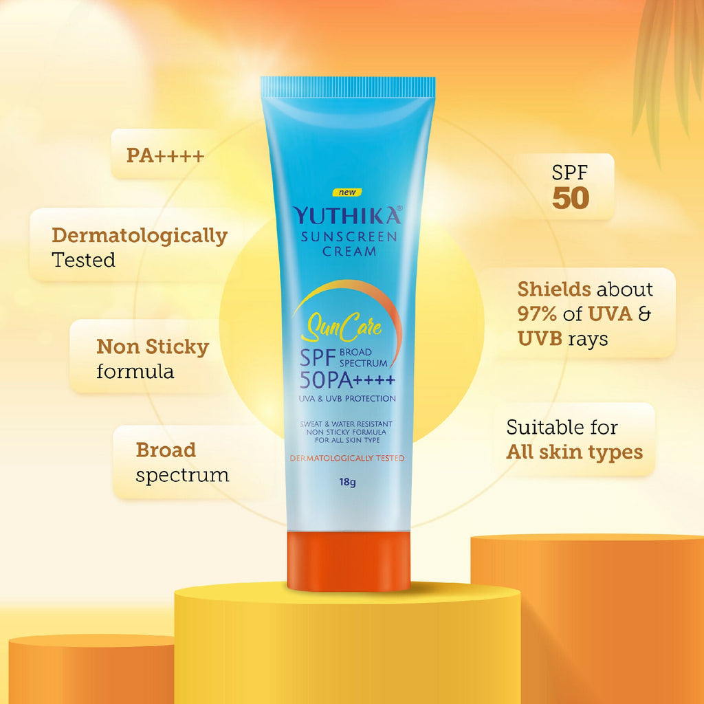 Yuthika Sunscreen Lotion SPF 50 PA+++(Pack of 3) | Grocsy