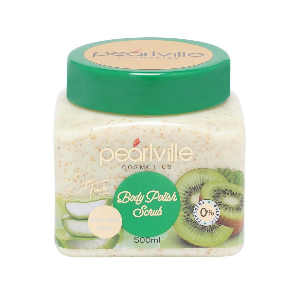 Pearlville Superfoods Collection Kiwi Aloe Vera Body Polish Scrub | Grocsy