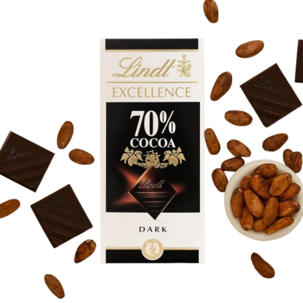 Lindt Excellence 70% Cocoa Extra Fine Dark Chocolate | Grocsy