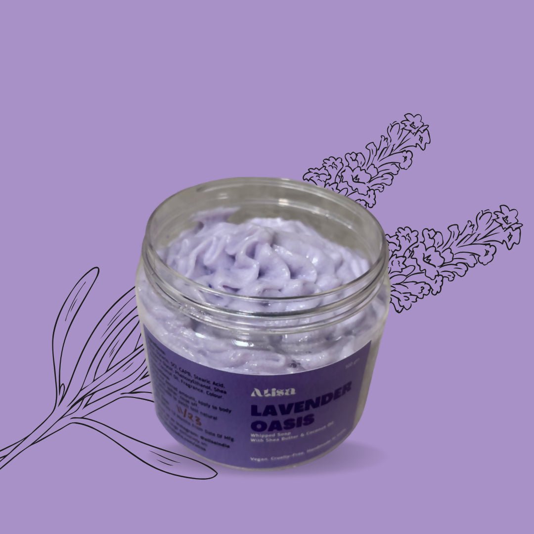 Atisa Lavender Oasis Whipped Soap | Grocsy