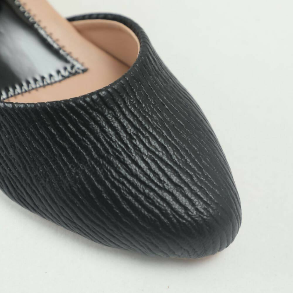 Tiny Bugs Girls Party Wear Ballerinas Heels - Black | Grocsy